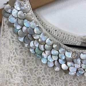 Lilly Pulitzer Crochet Mother of Pearl Neck Dress